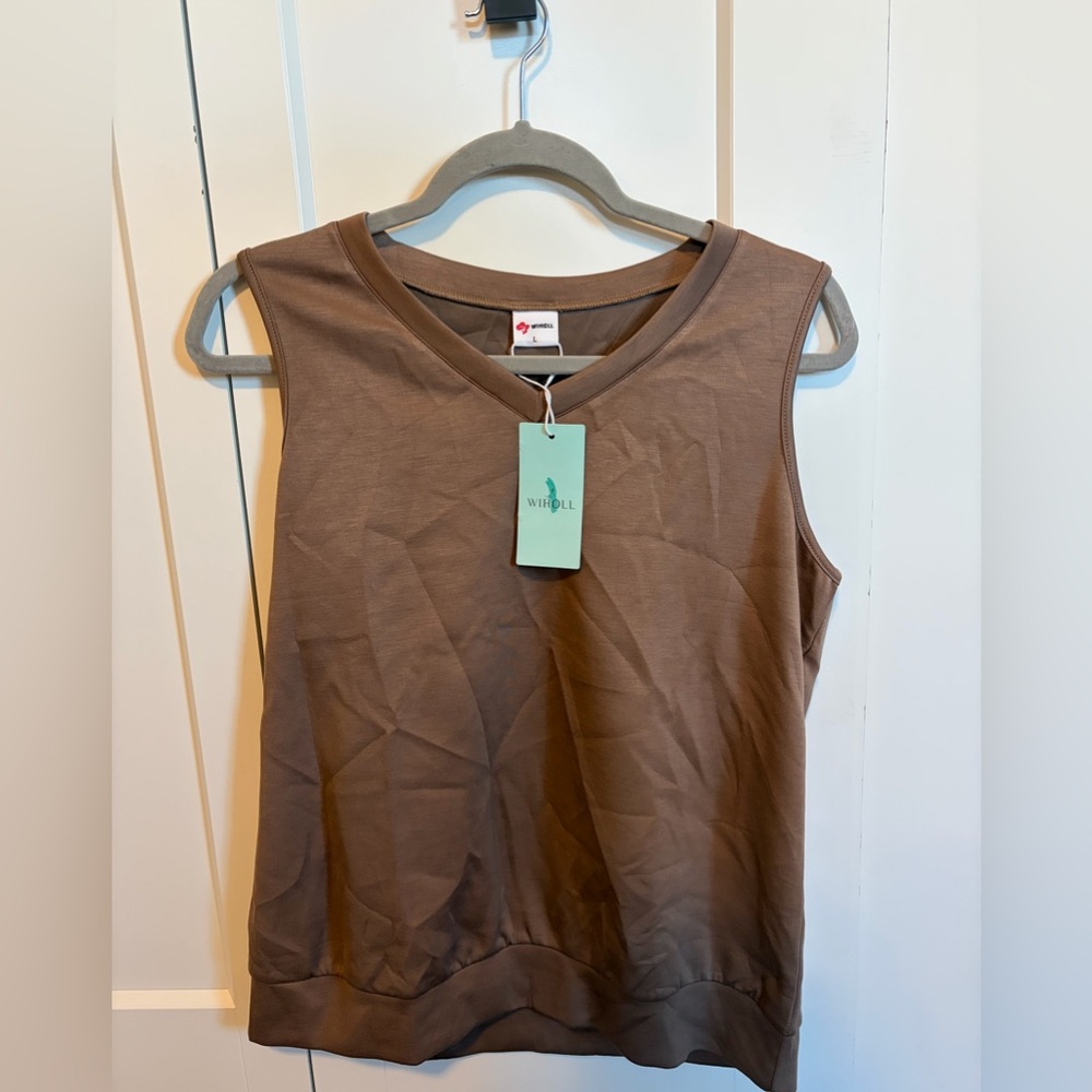Women's Chocolate Brown Tank Top